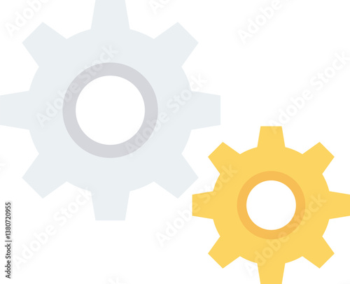 settings Illustration on a white background.