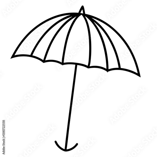 "Stunning beach umbrella summer vector design, perfect for digital projects. High-quality AI graphics ideal for websites, prints, and more!"