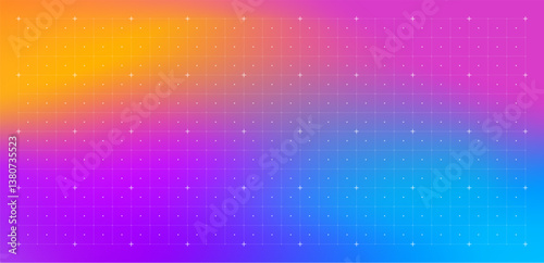 HUD interface with grid on mesh background. Virtual technology, digital screen interface, HUD, UI, GUI concept. Abstract futuristic background. Vector illustration