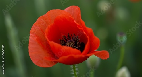 Crimson Bloom, Verdant Hush AI Generated