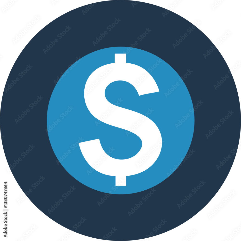 Simple financial hierarchy icon, dollar sign in blue circle, three connected boxes below, minimalist design, flat graphic style, light blue and gray color scheme, business infographic element, organiz Simple financial hierarchy icon, dollar sign in blue circle, three connected boxes below, minimalist design, flat graphic style, light blue and gray color scheme, business infographic element, organiz