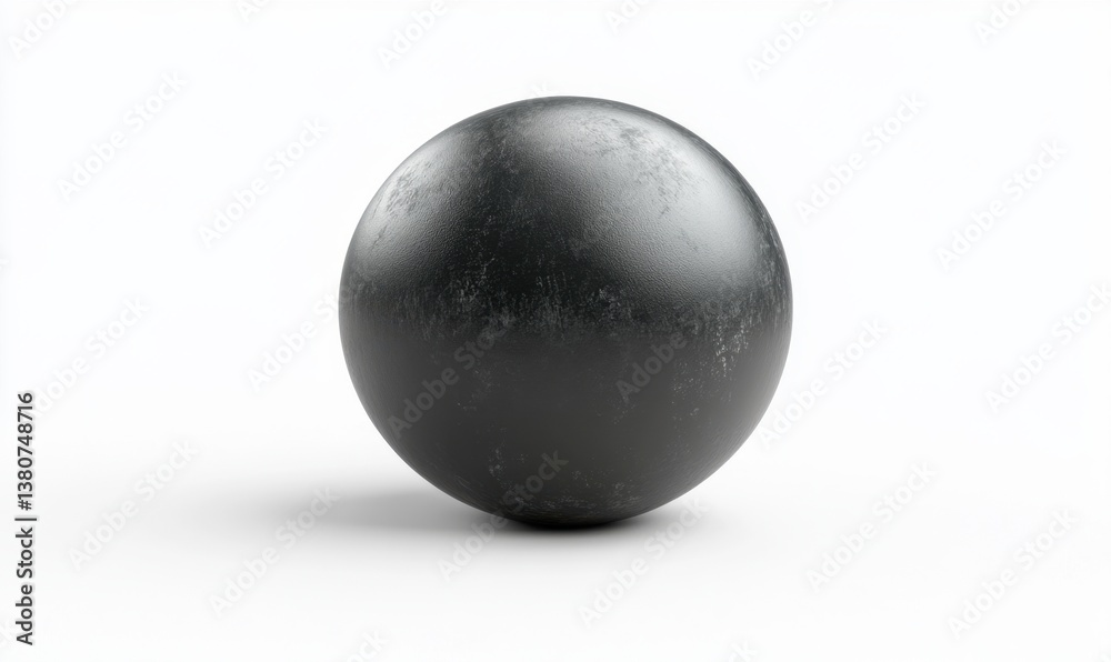 Dark textured sphere on white background for design projects Dark textured sphere on white background for design projects