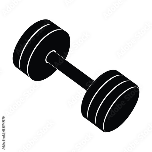 dumbbell isolated on white background