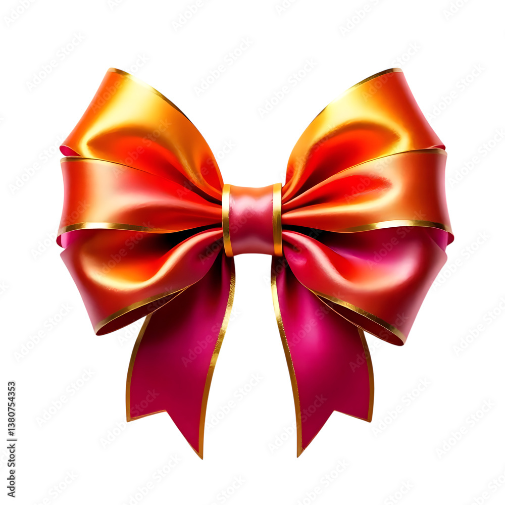 red and yellow bow isolated on transparent red and yellow bow isolated on transparent