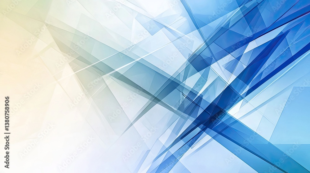 Fototapeta premium A minimalist blue geometric wallpaper with a subtle gradient and modern design.