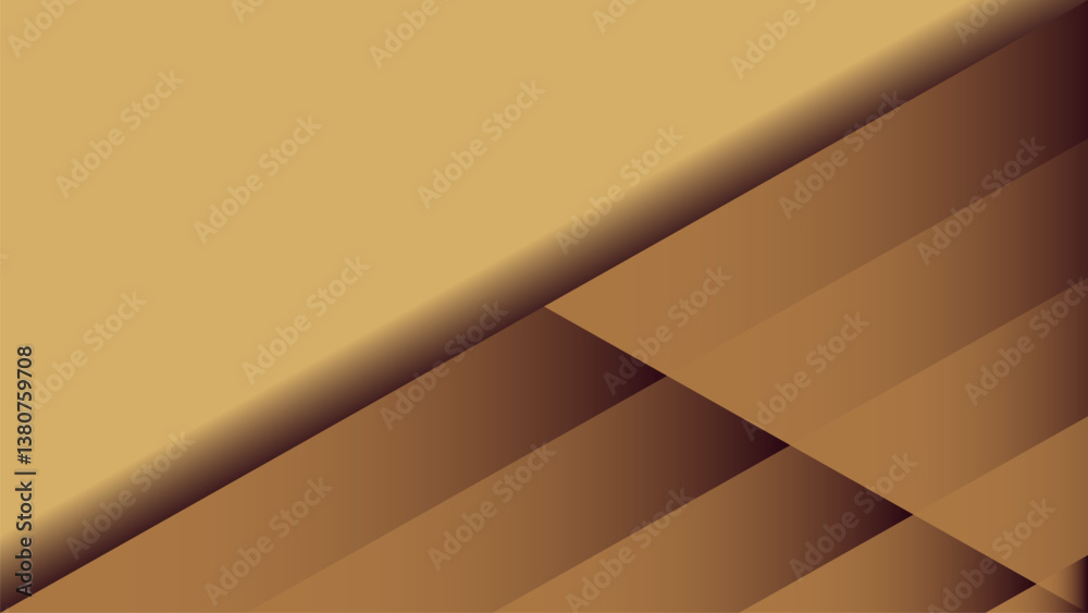 Brown modern papercut background with layered abstract design. Perfect for branding, web, social media, and print. High-quality vector, fully scalable and editable