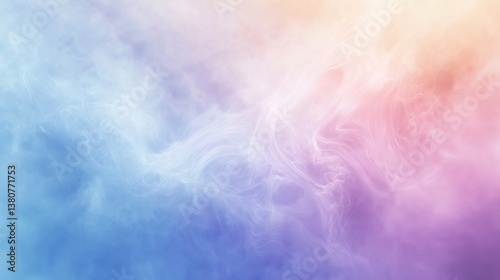 Dreamy pastel swirls of color a magical abstract art painting with soft ethereal light and a smooth flowing texture creating a serene and calming visual experience