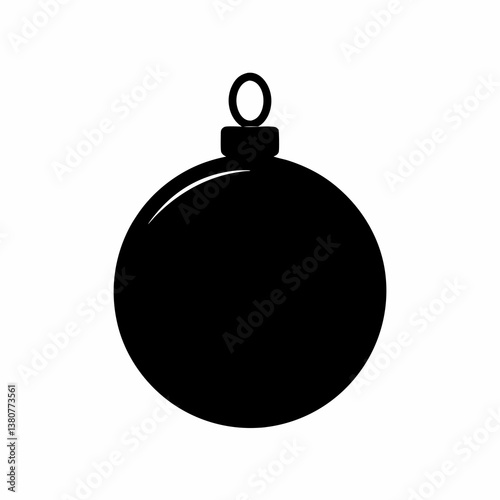 Christmas bomb vector illustration
