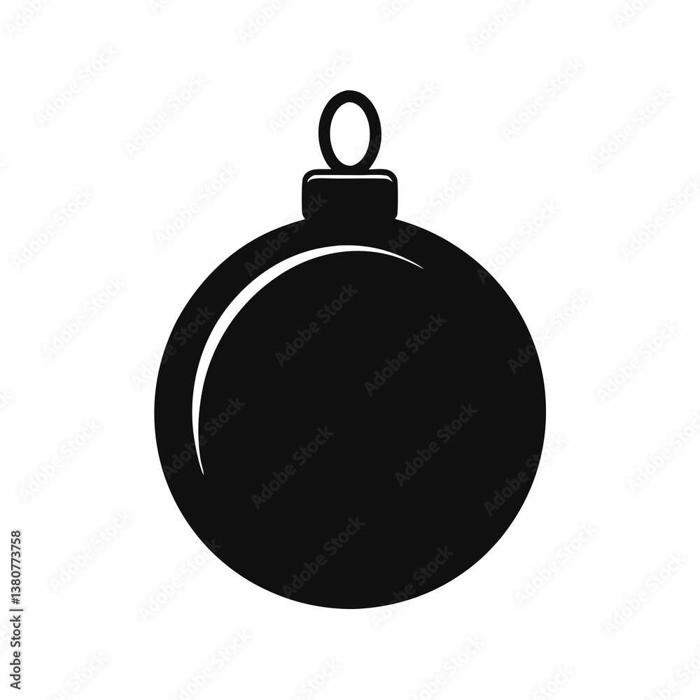 Christmas bomb vector illustration
