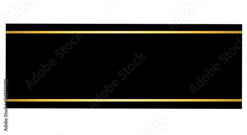 Elegant Golden Label, Premium Gold Banner