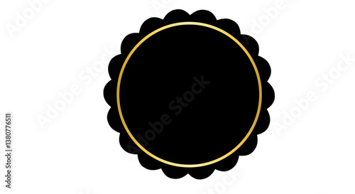Elegant Golden Label, Premium Gold Banner