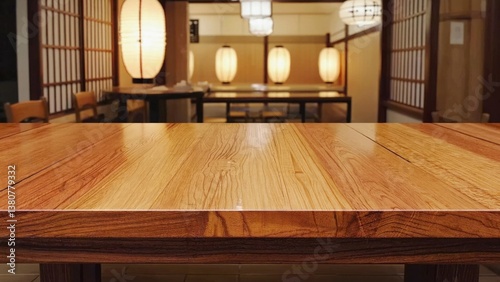 A wooden table with lamps placed on it, perfect for a study or living room