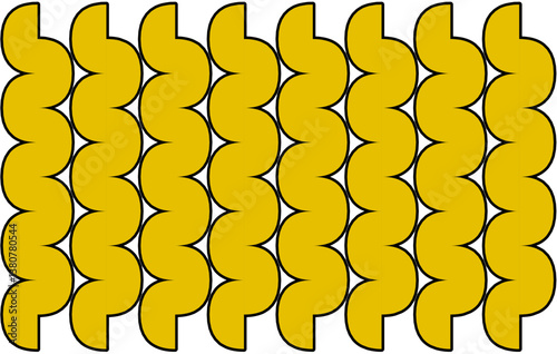 abstract golden background. Background design Yellow Sinuous Pattern with Black Outline. Modern Geometric Yellow and Black Design with Wave Shapes