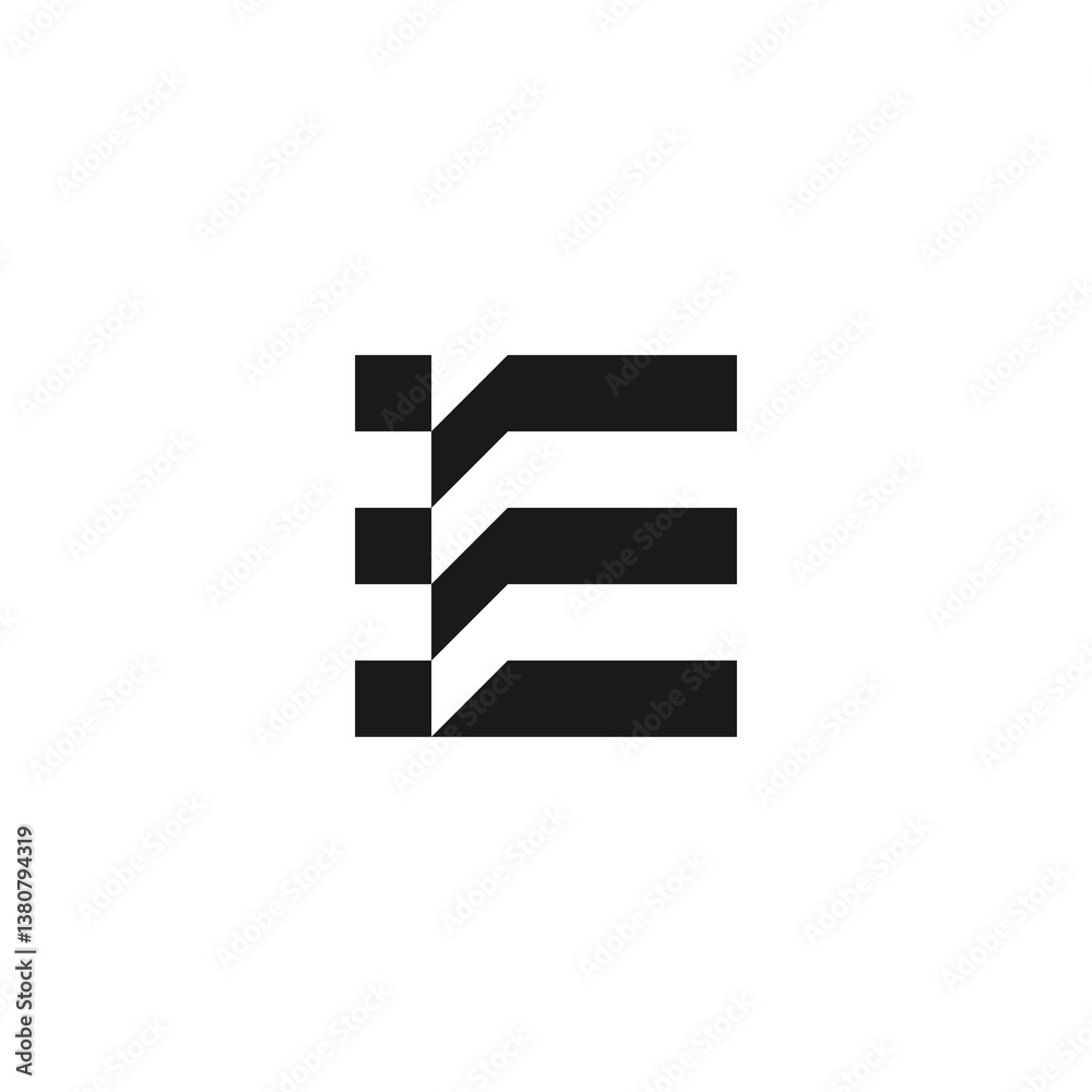 letter E logo letter E logo