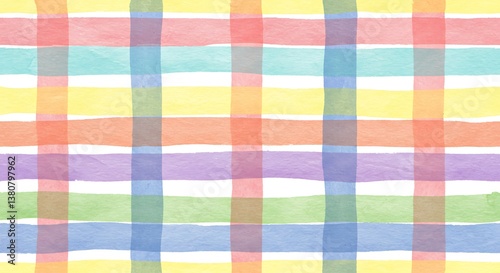 Pastel Plaid Reverie AI Generated