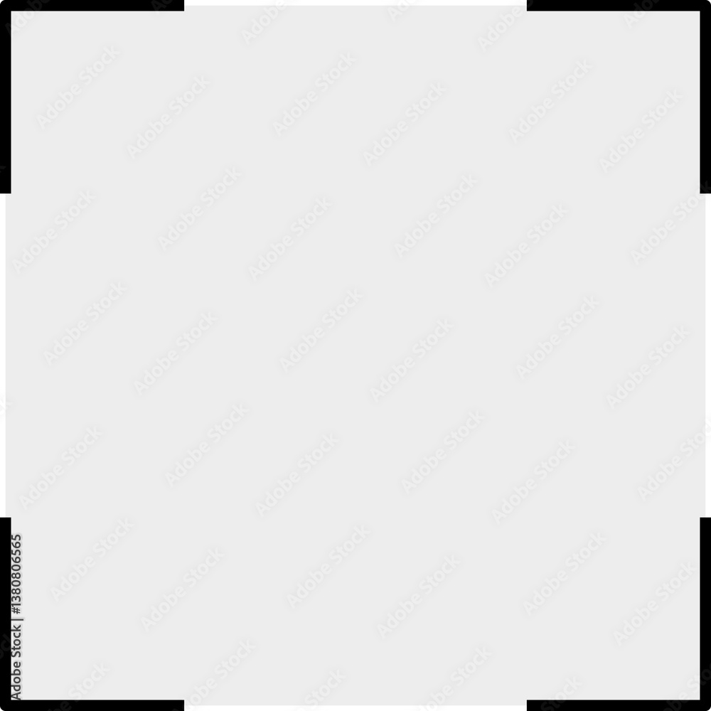 Simple flat retro frames set collection