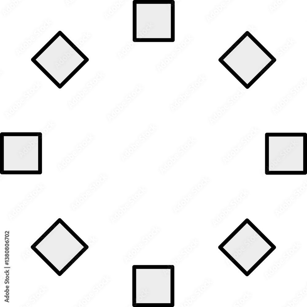 Simple flat retro frames set collection Simple flat retro frames set collection