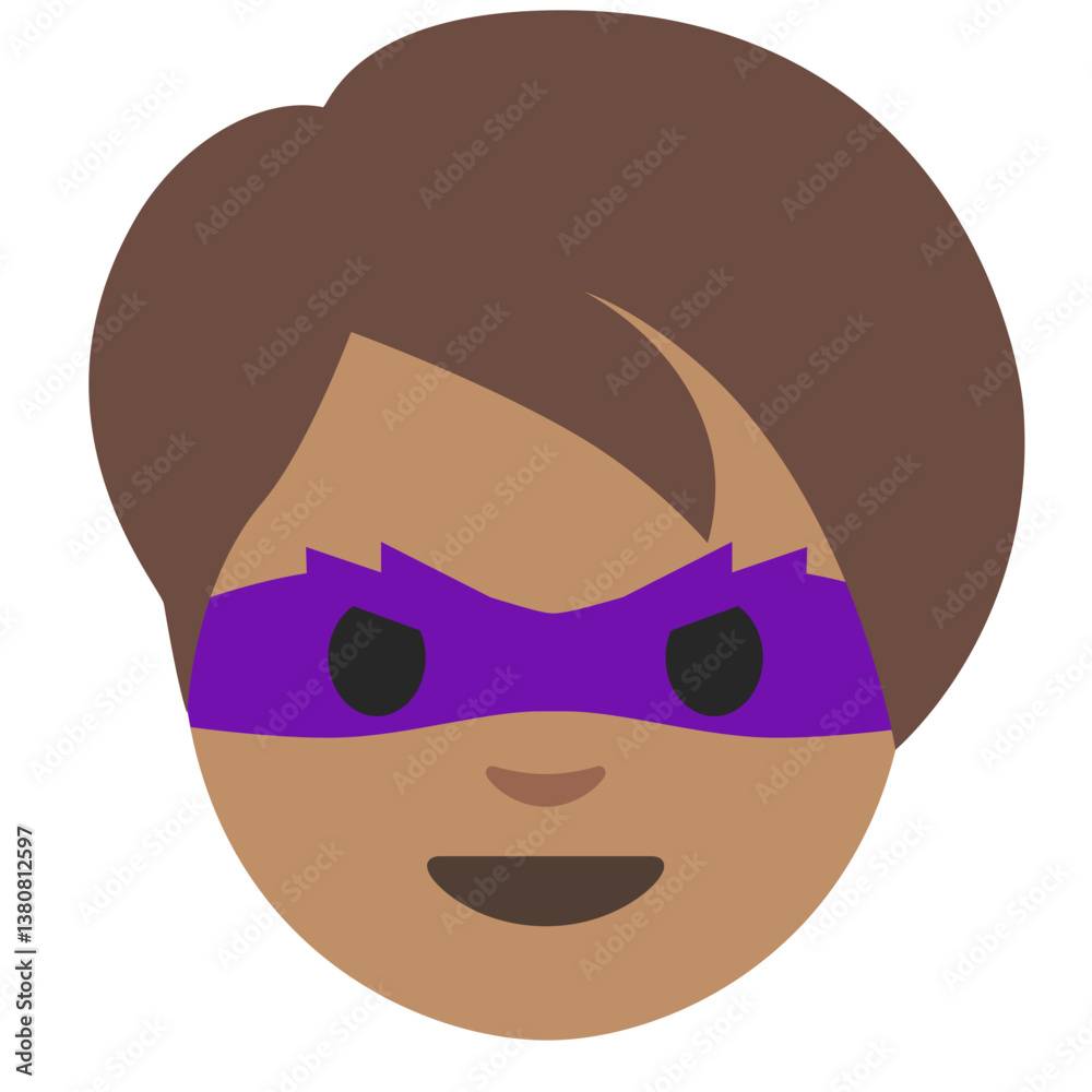Fototapeta premium Superhero Boy (Purple Mask)