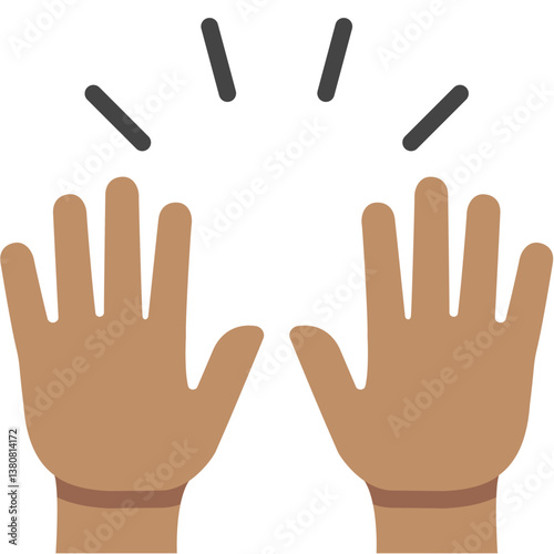 Raising Hands (Medium Skin Tone)
