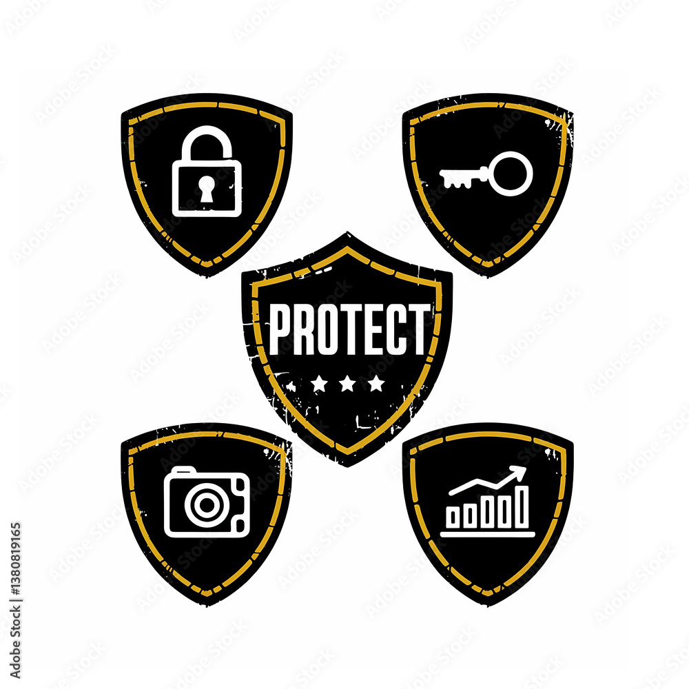 set of shields set of shields