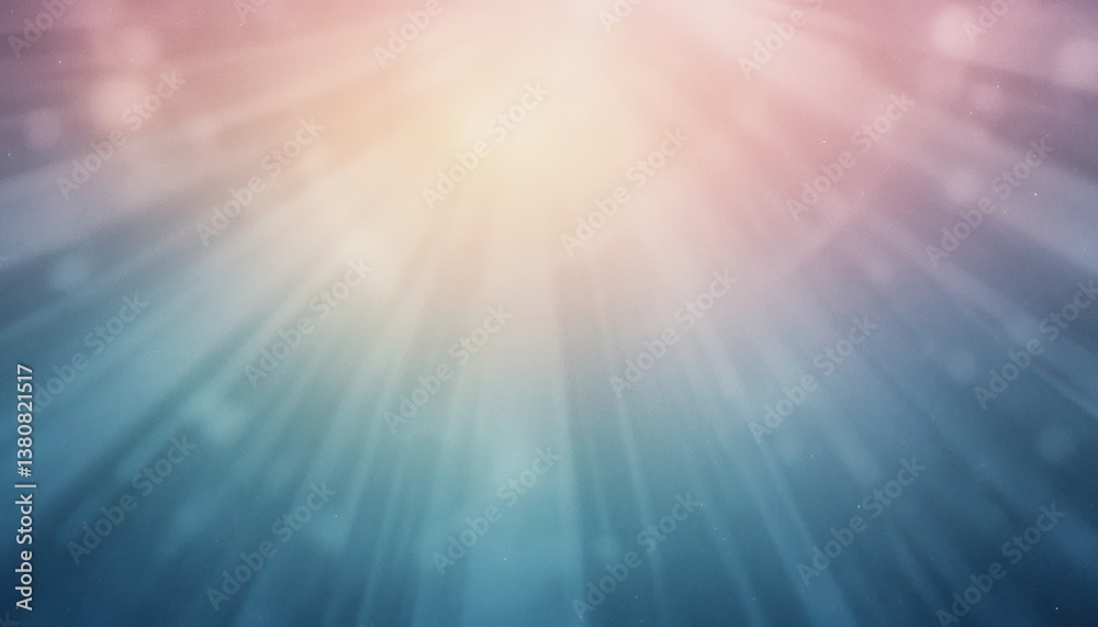 Fototapeta premium Radiant light beams illuminating underwater scene ocean depths abstract visuals serene environment wide angle tranquility and beauty