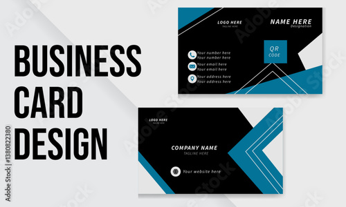 Business card design template. Editable.
