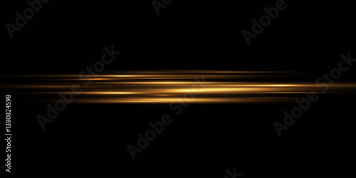 
Yellow speed lines. Horizontal flash of light.