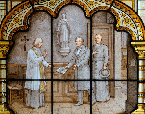 Foto Stained glass (19th century) of St