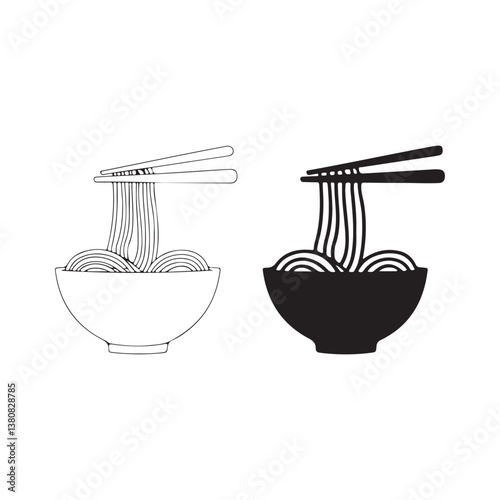 Hand-drawn icon illustrations for creative digital art
