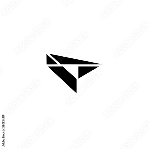 Free Download Geometric Logo on White Background: Modern, Minimalist Design - GFXLoad