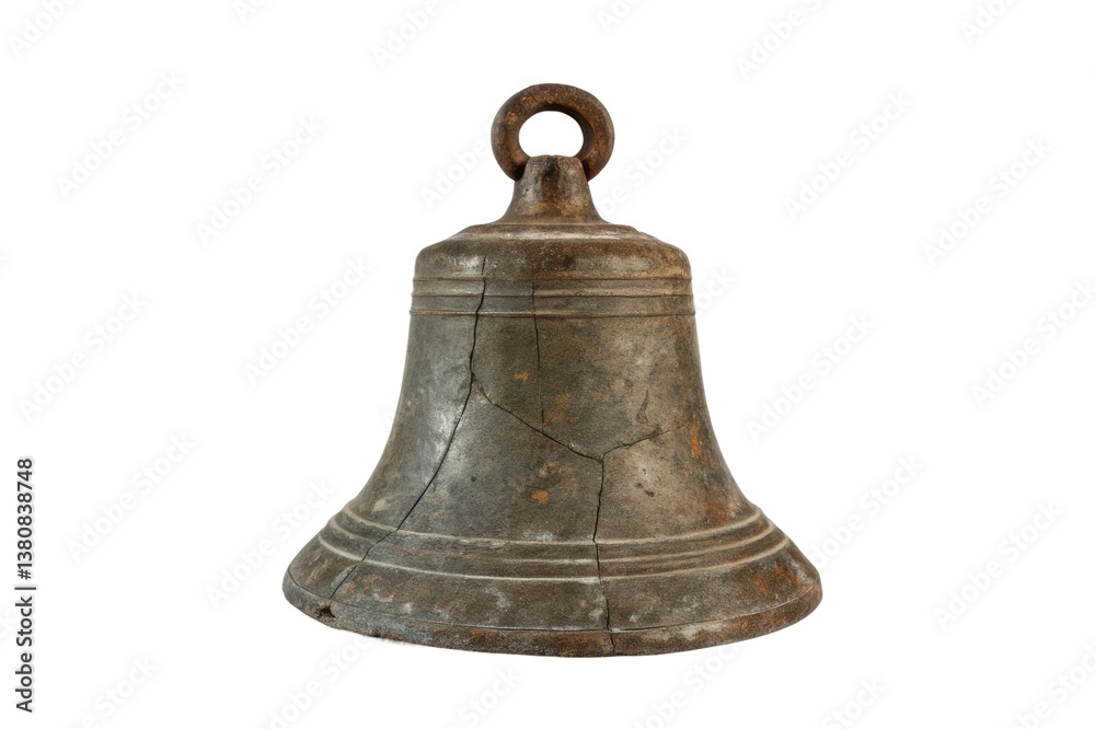 Bronze bell with rustic texture highlighting its historical significance and vintage appeal for design and decor purposes Bronze bell with rustic texture highlighting its historical significance and vintage appeal for design and decor purposes