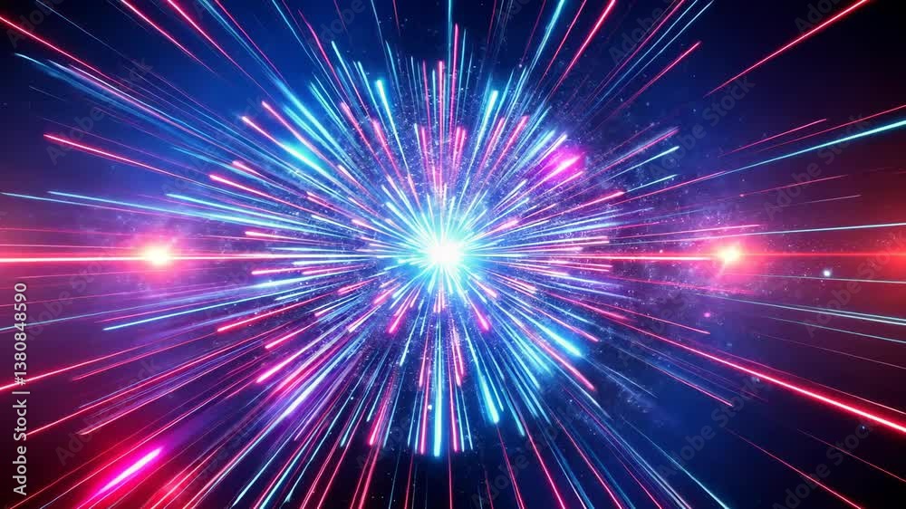 Hyperspace Jump Through a Neon Wormhole with Light Speed Streaks Hyperspace Jump Through a Neon Wormhole with Light Speed Streaks