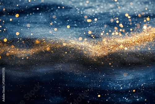 Beautiful Bokeh Lights Reflecting on Water in Twilight