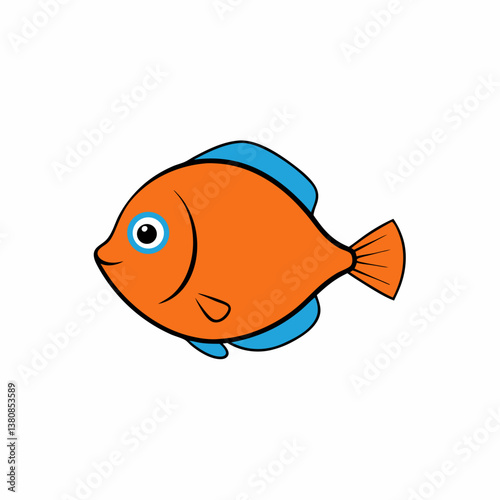 red fish isolated on white background