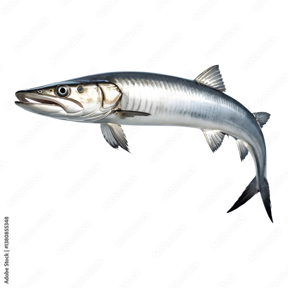 Obraz premium Streamlined Barracuda Fish in the Ocean