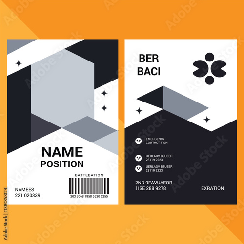 Template for creating a professional ID card design