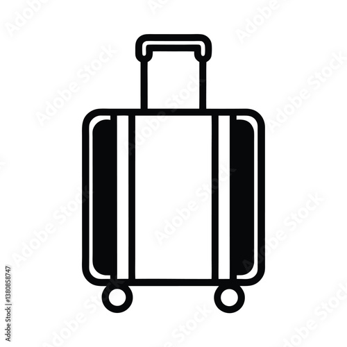 vector illustration of a luggage