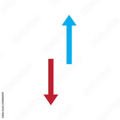 Free Download red and blue arrows - GFXLoad