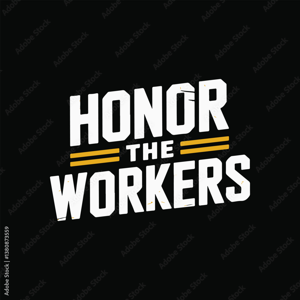 Fototapeta premium Empowering Vector Design for Workers and Labor