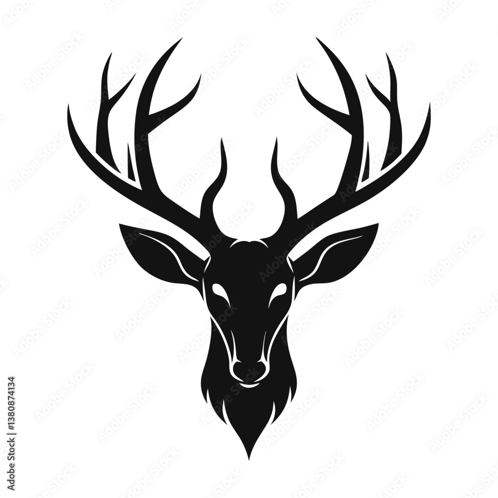 Fototapeta premium deer head vector