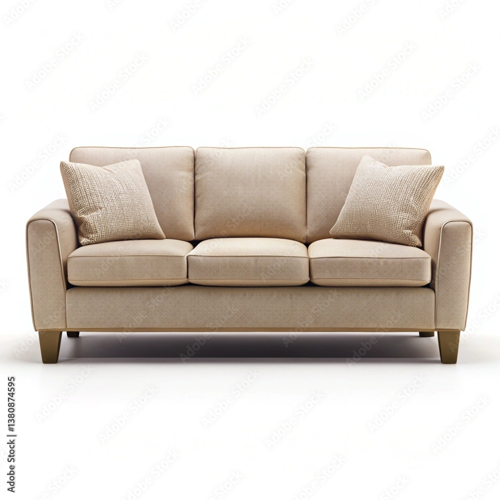 Fototapeta premium sofa isolated on white background