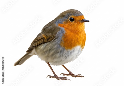 Robin isolated on white background