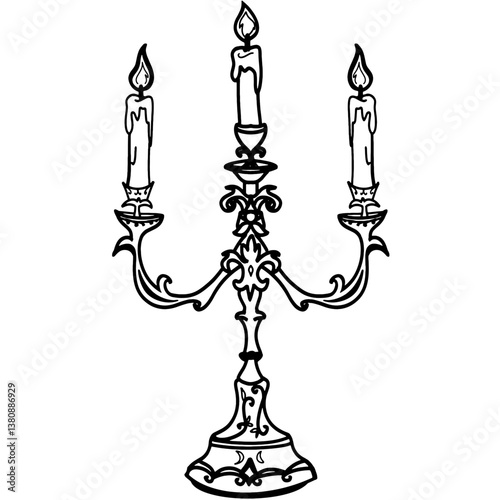 candlestick with candles 