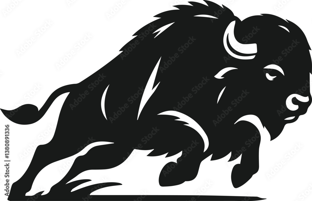 Obraz premium Buffalo silhouette