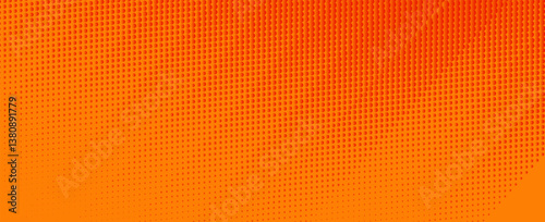 orange diagonal geometric shape with halftone. Modern fiber textured vector
