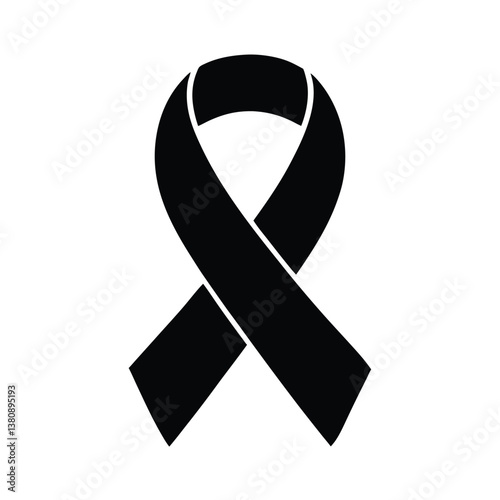 black awareness ribbon
