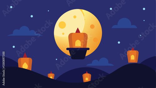 vector illustration of a christmas eve