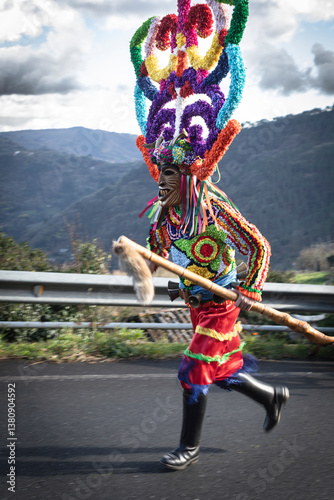 Boteiro, character of the Galician carnival, Ourense.