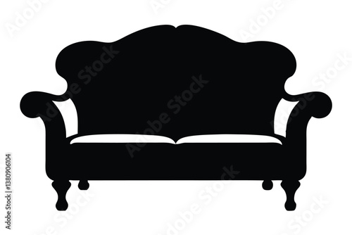 leather armchair isolated on white background