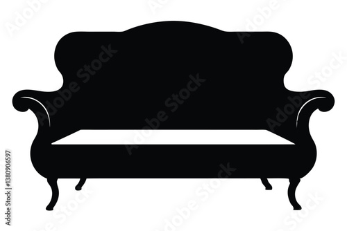 leather armchair isolated on white background
